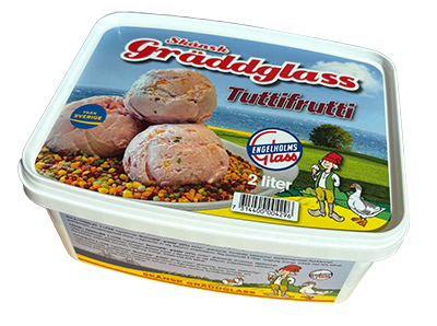 Gräddglass Tuttifrutti